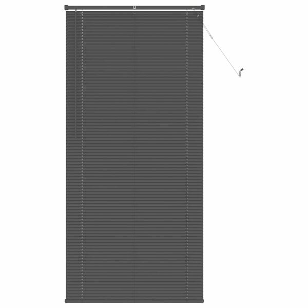vidaXL Venetian Blind Manual Adjustable Silver Grey 213 x 100 cm PVC