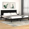 vidaXL Bed Frame without Mattress Black 200x200 cm Solid Wood Pine