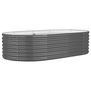 vidaXL Garden Raised Bed | Anthracite | Powder-coated steel