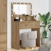 vidaXL Bedroom Dressing Tables Artisan Oak 80 x 39.6 x 135 cm