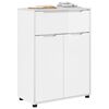 vidaXL Bathroom Cabinet Manual High Gloss White 72.5 x 36.5 x 100 cm
