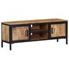 vidaXL TV Cabinet 110x30x40 cm Solid Rough Wood Mango
