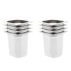 vidaXL Gastronorm Containers 8 pcs GN 1/6 200 mm Stainless Steel