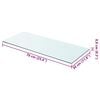 vidaXL Shelf Panel Glass Clear 70x30 cm