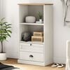 vidaXL Bookcase VIGO White 60x35x114.5 cm Solid Wood Pine