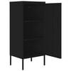 vidaXL Storage Cabinet Black 42.5x35x101.5 cm Steel