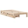 vidaXL Bed Frame without Mattress 100x200 cm Solid Wood Pine