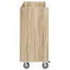 vidaXL Golf Cabinet with Wheel Plain Sonoma Oak 120 x 45 x 98 cm