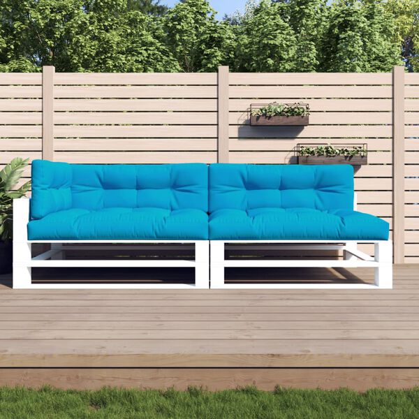 vidaXL Pallet Cushions 5 pcs Blue Fabric