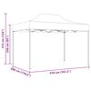 vidaXL Professional Folding Party Tent 3x4 m Steel Cream