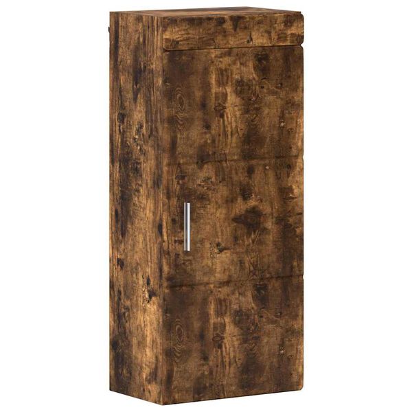vidaXL Bathroom Wall Cabinet TULUM Smoked Oak 37 x 24.5 x 86 cm