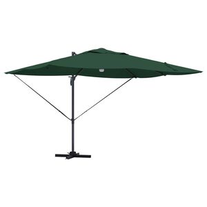 vidaXL Umbrella Green 351 x 250 x 253 cm Polyester and Aluminium
