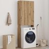 vidaXL Washing Machine Cabinet Artisan Oak 64x25.5x190 cm