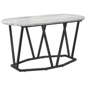 vidaXL Coffee Table Grey 80 x 40 x 40.5 cm Engineered Wood and Metal
