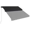 vidaXL Manual Retractable Awning 350x250 cm Anthracite