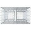 vidaXL Gabion Raised Bed Silver 90 x 50 x 150 cm Galvanised Steel