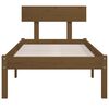 vidaXL Bed Frame without Mattress Honey Brown Solid Wood Pine Single