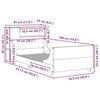 vidaXL Bed Frame without Mattress White 75x190 cm Small Single Solid Wood Pine