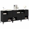 vidaXL Sideboards 3 pcs Black Oak 60 x 35 x 70 cm Engineered Wood