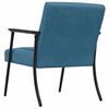 vidaXL Armchair Blue 59 x 75 x 78 cm Velvet