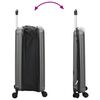 vidaXL Suitcase Folding Dark grey 43 x 27 x 66 cm ABS Plastic