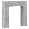 vidaXL Fireplace Surround Concrete Grey 102 x 18 x 100.5 cm