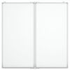 vidaXL Magnetic Whiteboard Foldable 80x80x1.7 cm Aluminium
