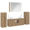 vidaXL Bathroom Furniture Set 6 pcs Artisan Oak