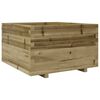 vidaXL Garden Planter 80x80x49.5 cm Impregnated Wood Pine