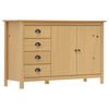 vidaXL Sideboard Hill Honey Brown 130x40x80 cm Solid Pine Wood