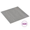 vidaXL Self-adhesive Flooring Planks 20 pcs PVC 1.86 m² Grey Stippled