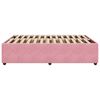 vidaXL Bed Frame without Mattress Pink 140x200 cm Velvet
