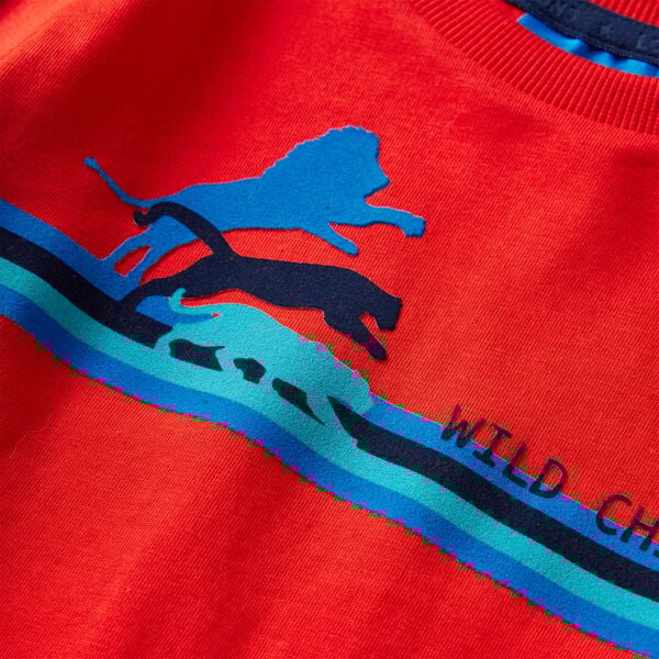 Kids' T-shirt with Long Sleeves Red 116