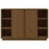 vidaXL Sideboard Honey Brown 120x35x80 cm Solid Wood Pine