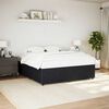 vidaXL Bed Frame without Mattress Black Super King Velvet