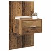 vidaXL Bedside Cabinet 2 pcs Old Wood 50 x 32.5 x 80cm Engineered Wood