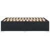 vidaXL Bed Frame without Mattress Black Double Faux Leather