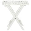 vidaXL Bistro Table White 46x46x47 cm Solid Acacia Wood