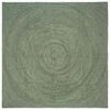 vidaXL Area Rugs Olive Green 200 x 200 cm Jute