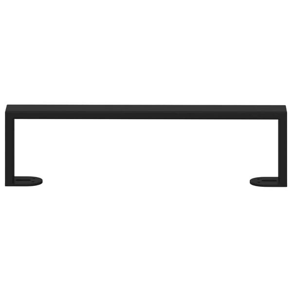 vidaXL Furniture Feet 2 pcs Black 37.6 x 4 x 10 mm Iron