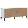 vidaXL Shoe Bench VIKEN White 106x35x45 cm Engineered Wood