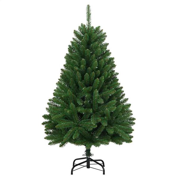 vidaXL Artificial Hinged Christmas Tree with Stand Green 120 cm