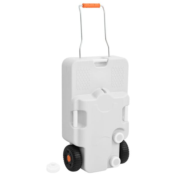 vidaXL Wheeled Water Tank for Camping 30 L Grey