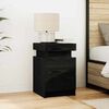 vidaXL Bedside Cabinet 2 pcs Black Oak 35 x 39 x 55 cm Engineered wood