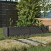vidaXL Garden Raised Bed Grey 150x31x31 cm Solid Pinewood