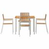 vidaXL Outdoor Dining Set 5 pcs Brown Solid Teak Wood