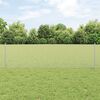vidaXL Fence with Post Silver 0.6 x 25 m Steel