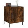 vidaXL Bedside Cabinet Smoked Oak 40x40x50 cm Engineered Wood