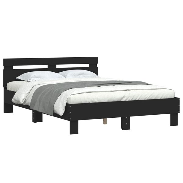 vidaXL Bed Frame without Mattress Black 120x200 cm