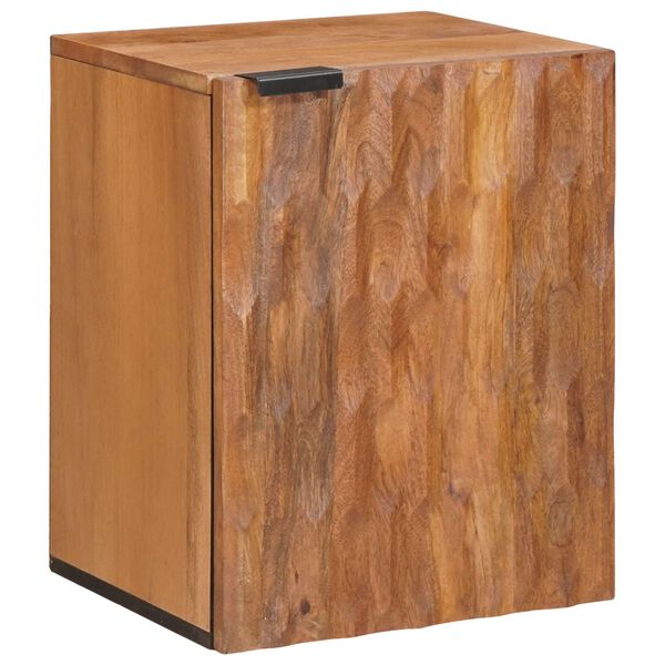 vidaXL Bathroom Hanging Cabinet Brown 38 x 33 x 48 cm Solid Mango Wood